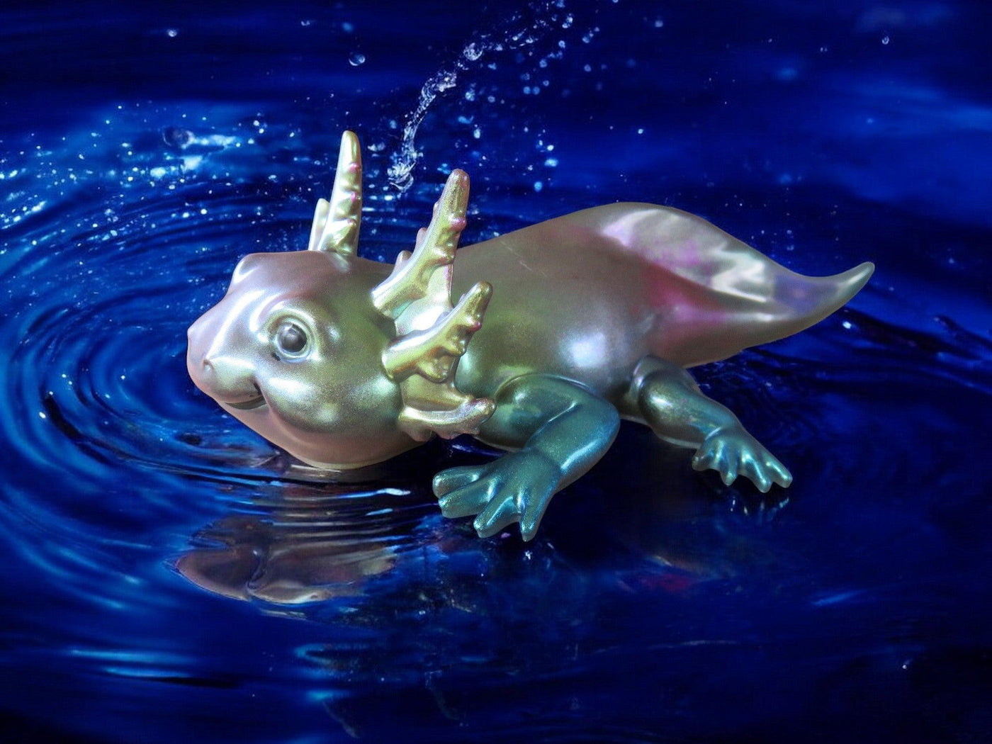 Acrylic Resin Axolotl - Over the Moon Creations