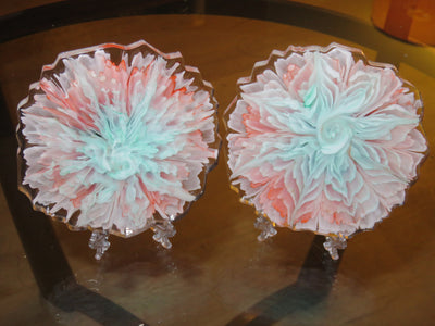 Pair of Acrylic Coasters - Over the Moon Creations