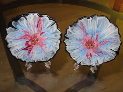 Pair of Acrylic Coasters - Over the Moon Creations