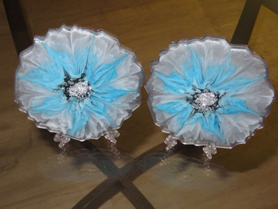 Pair of Acrylic Coasters - Over the Moon Creations