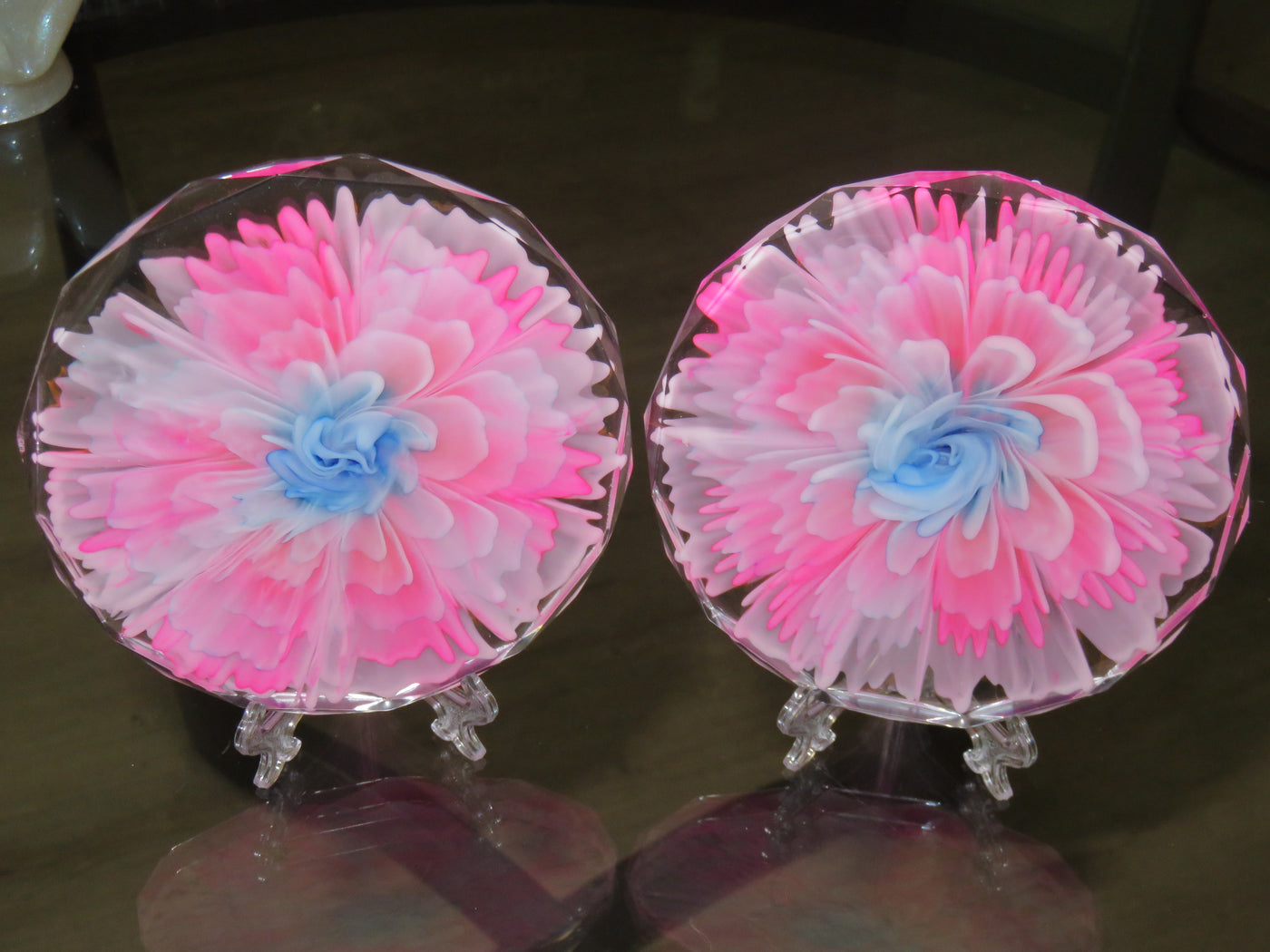 Pair of Acrylic Coasters - Over the Moon Creations